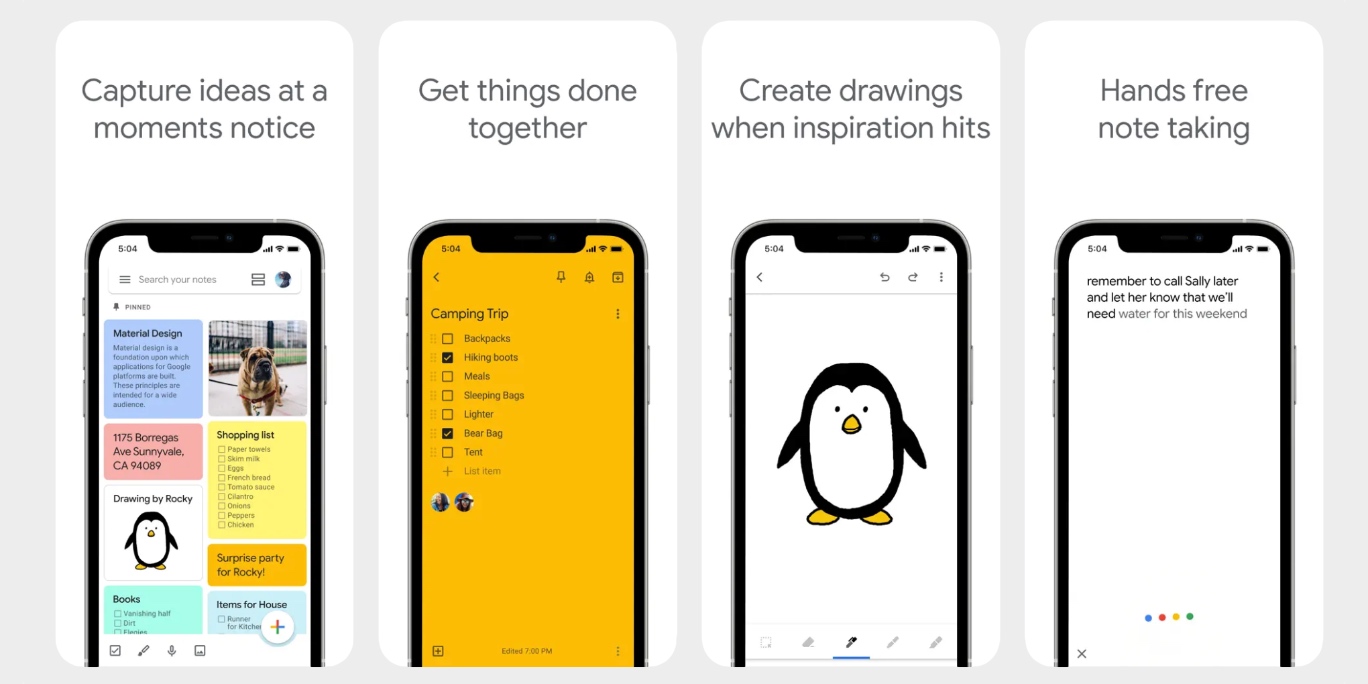 Приложения для заметок: Google Keep