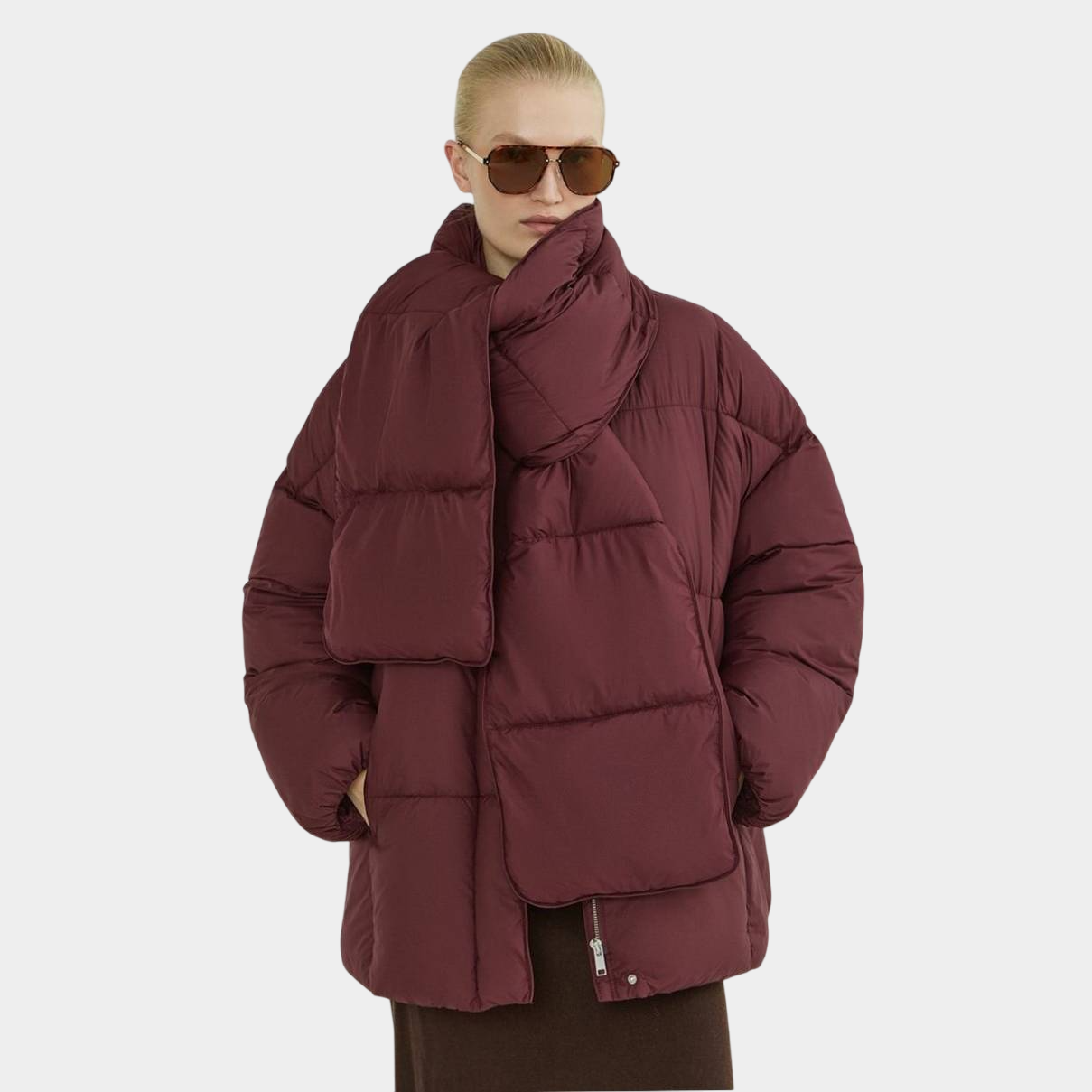 Куртка с шарфом от O'stin