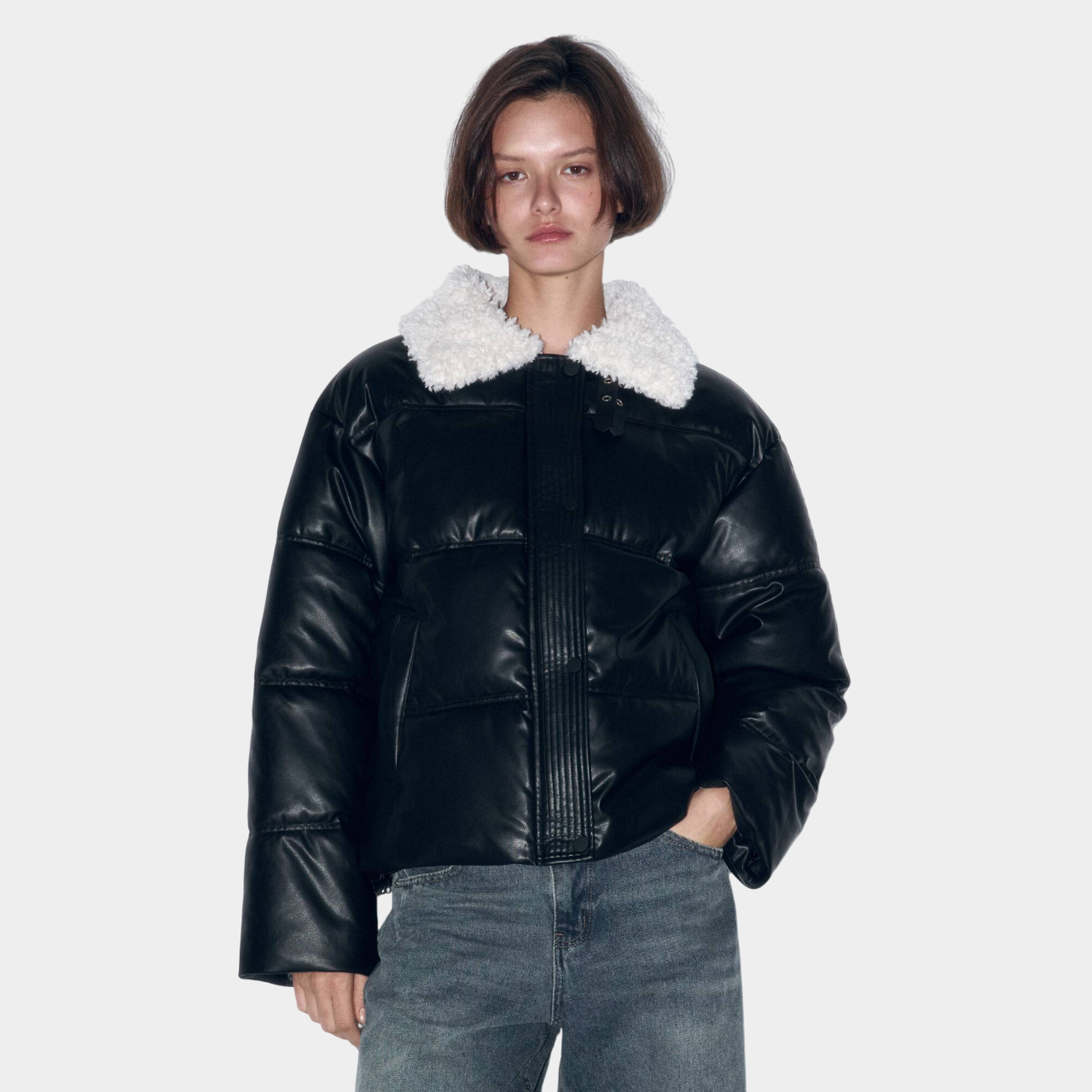 Куртка с контрастным воротником от Befree