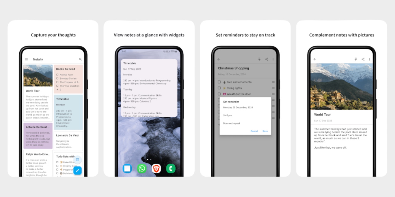 Notally — приложение для заметок на Android