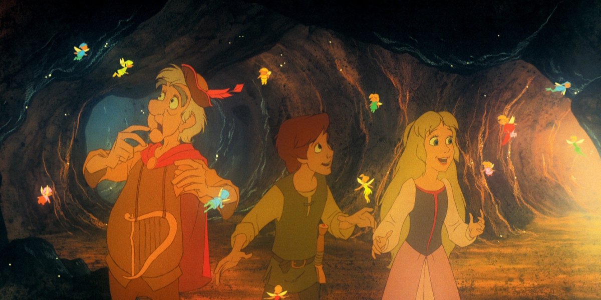 Кадр из мультфильма «Чёрный котёл» Кадр из мультфильма «Чёрный котёл» 1985 года