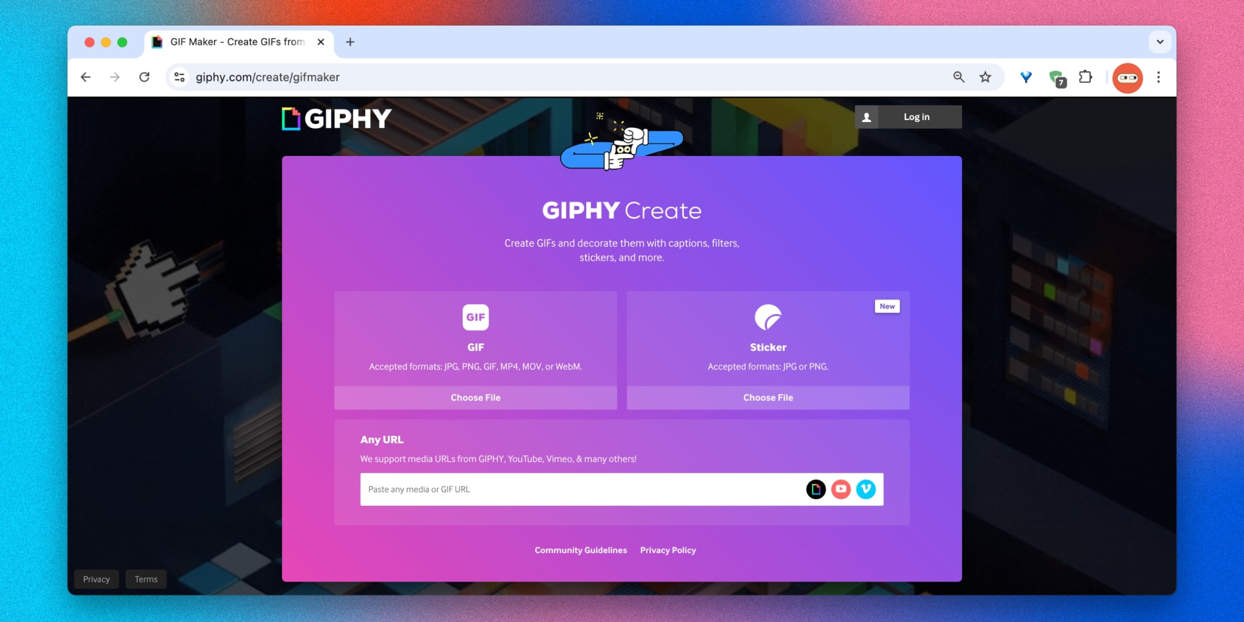Giphy Как сделать гифку из видео с помощью Giphy