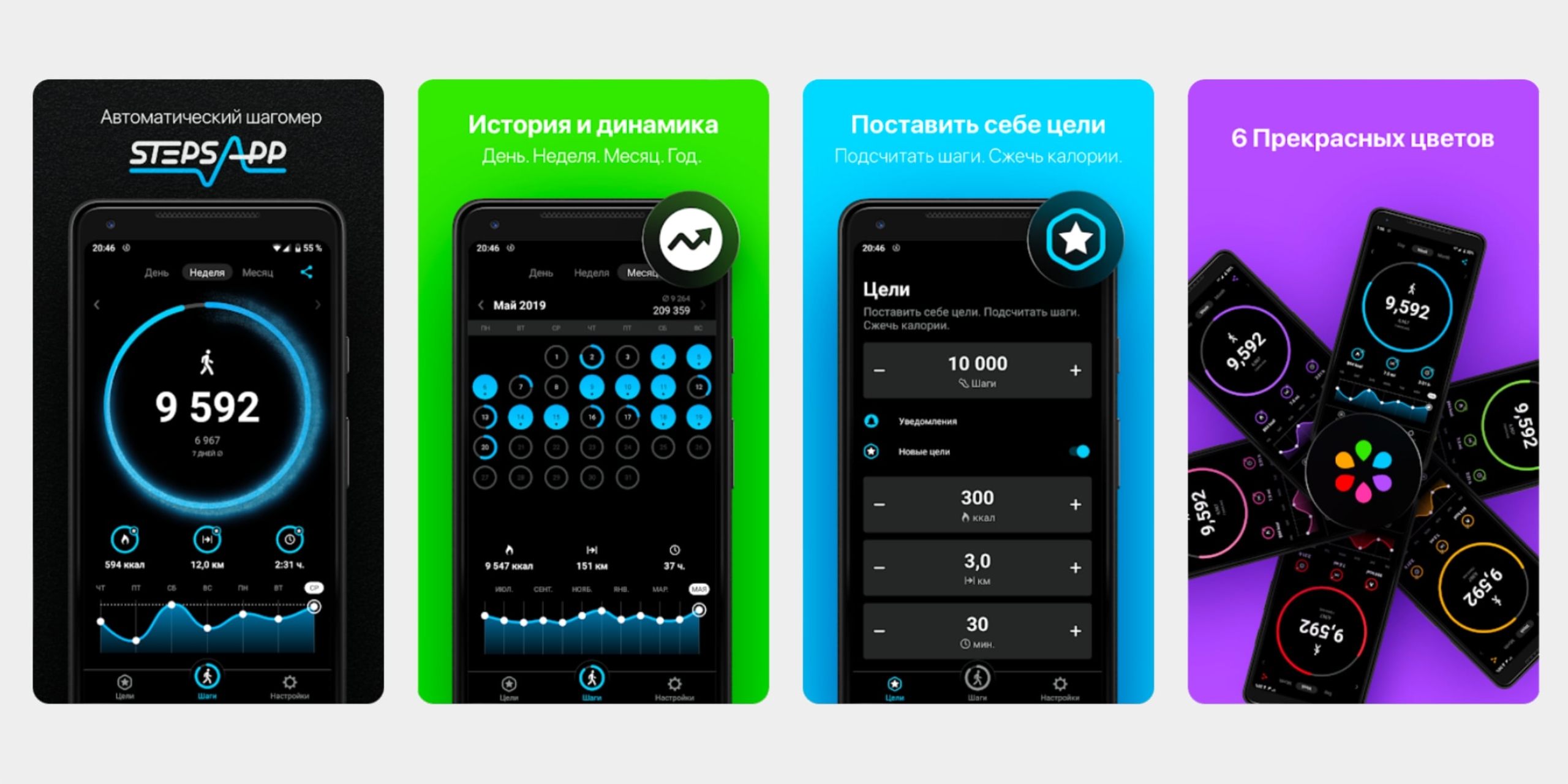 StepsApp Лучшие приложения-шагомеры: StepsApp