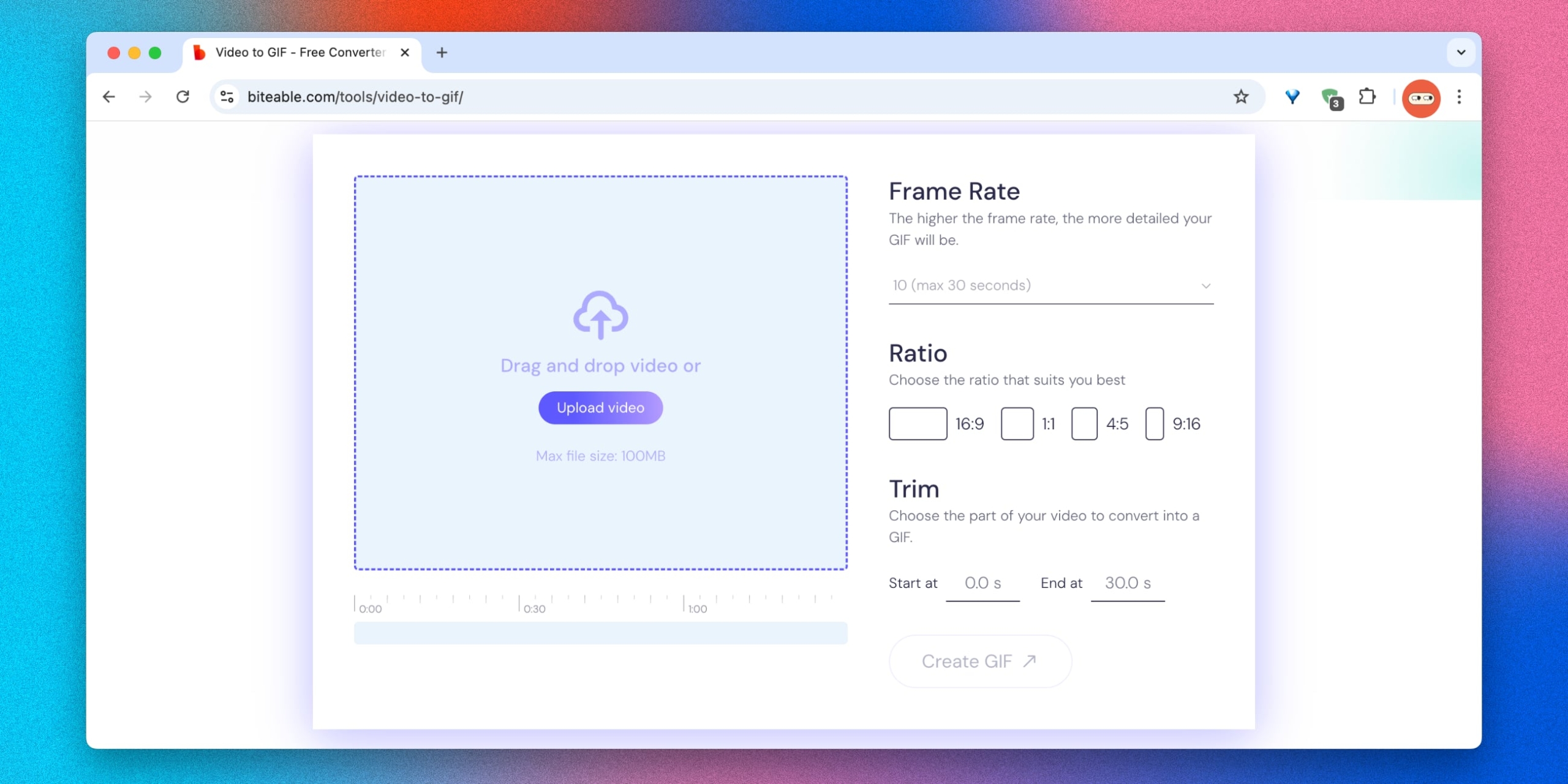 Biteable Как сделать гифку из видео с помощью Biteable