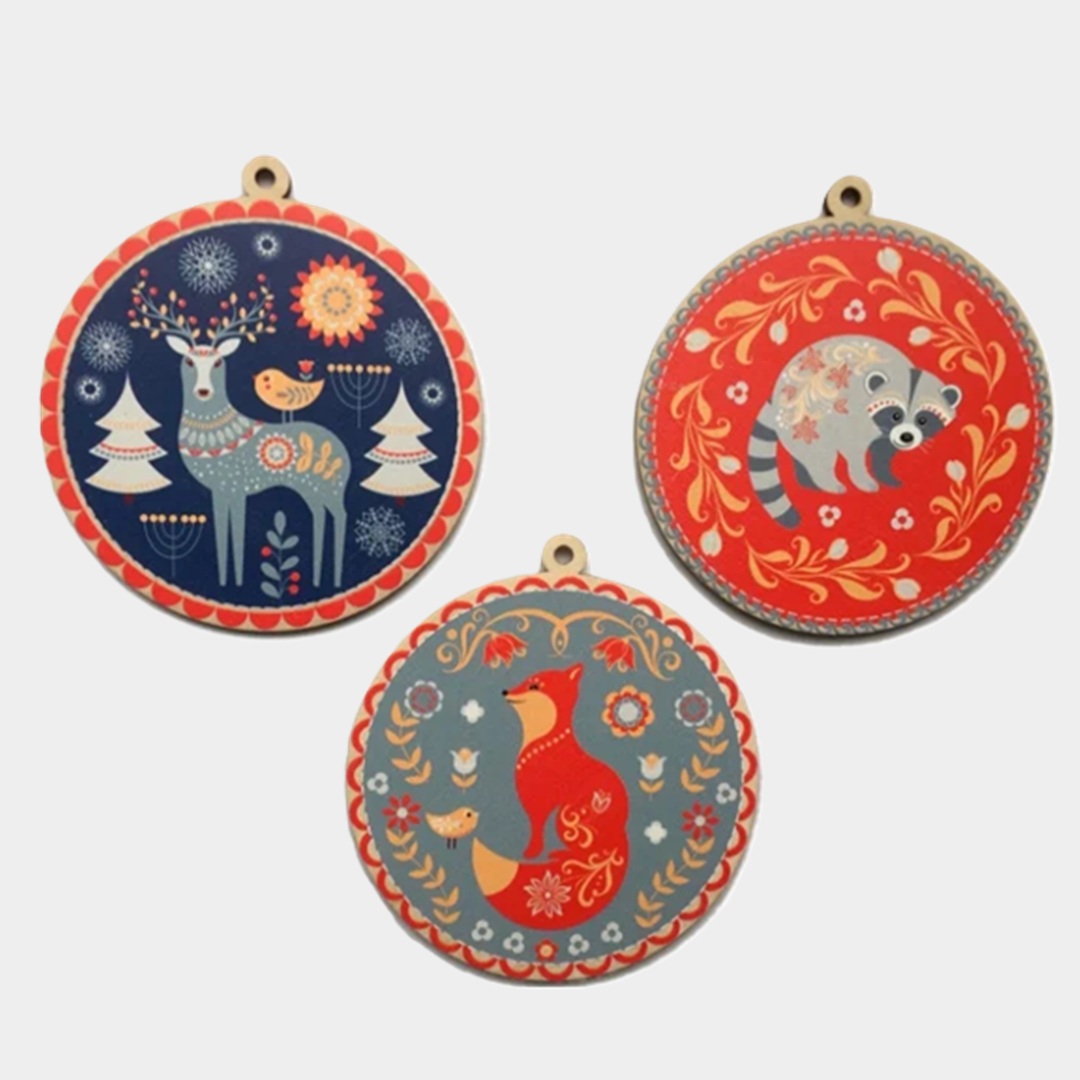 Набор ёлочных игрушек от Riform, 394 рубля