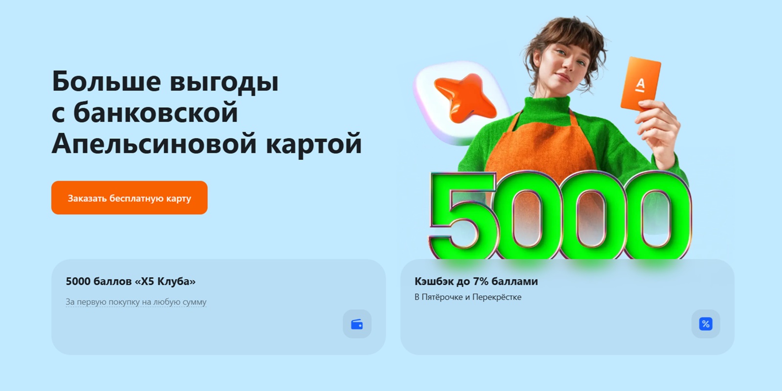 «Апельсиновая карта» от «Альфа-Банка» Апельсиновая Альфа-карта