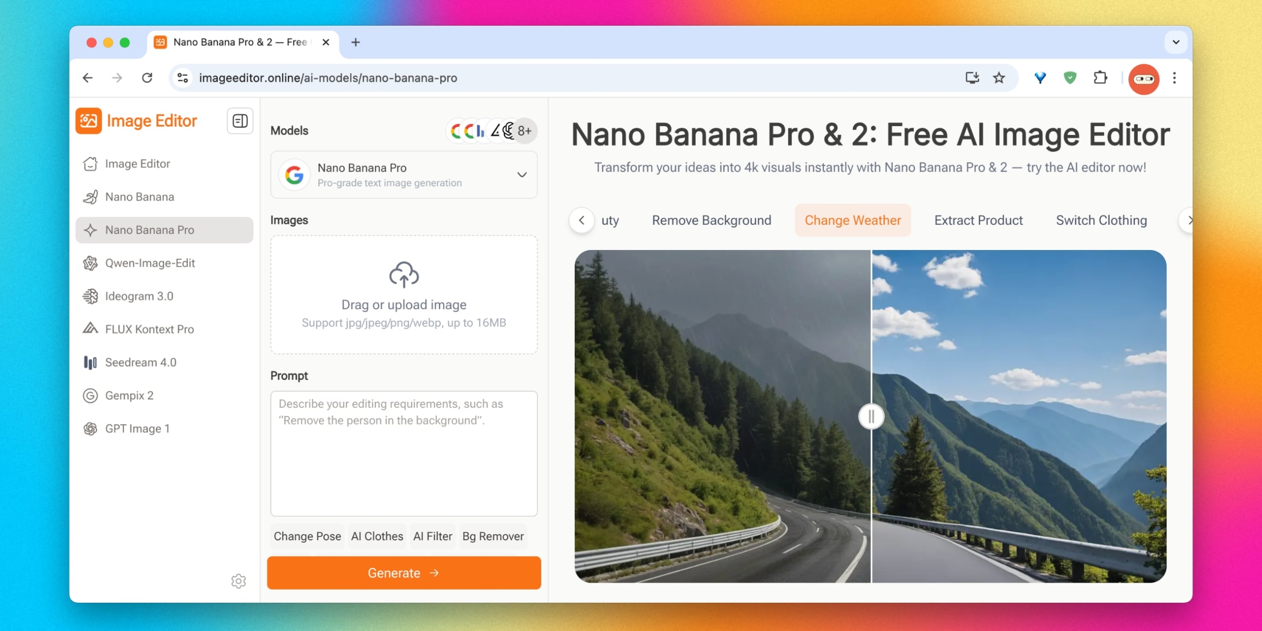 Где можно использовать Nanо Banana Pro бесплатно: Image Editor