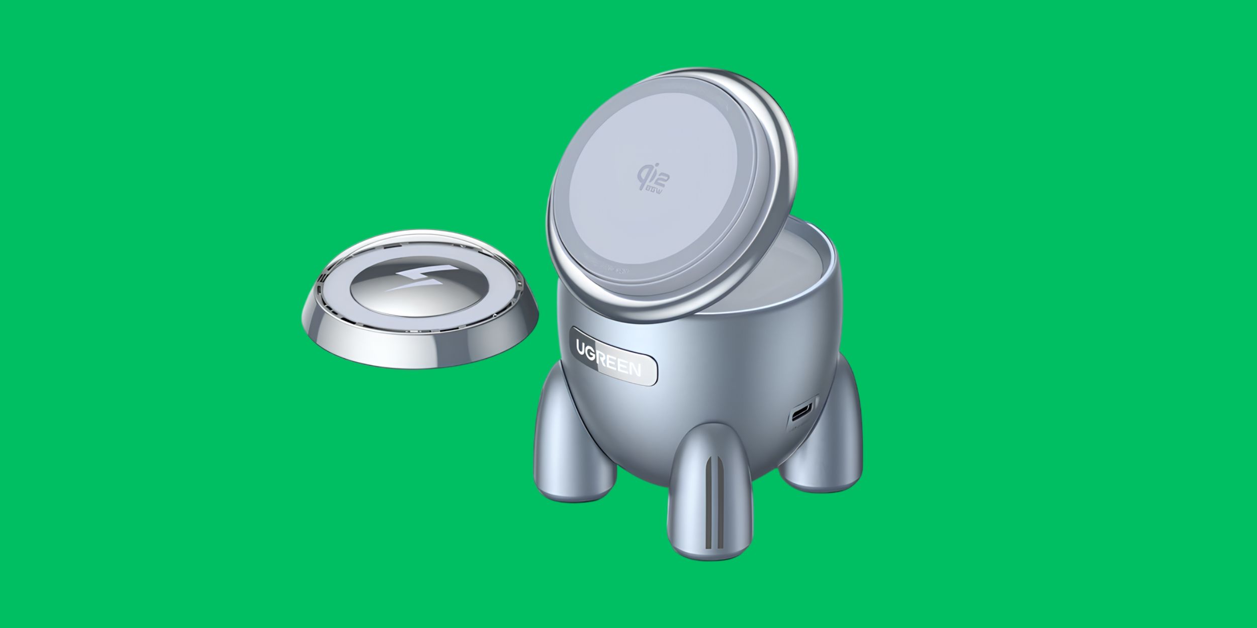 Надо брать: беспроводная зарядная станция Ugreen MagFlow со скидкой 43%