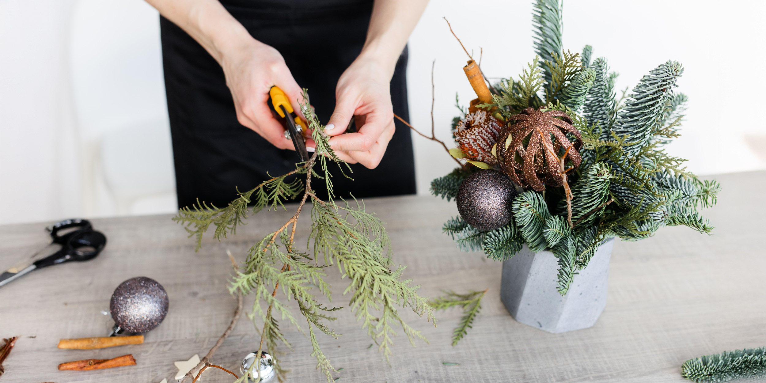 Как собрать новогодний букет своими руками