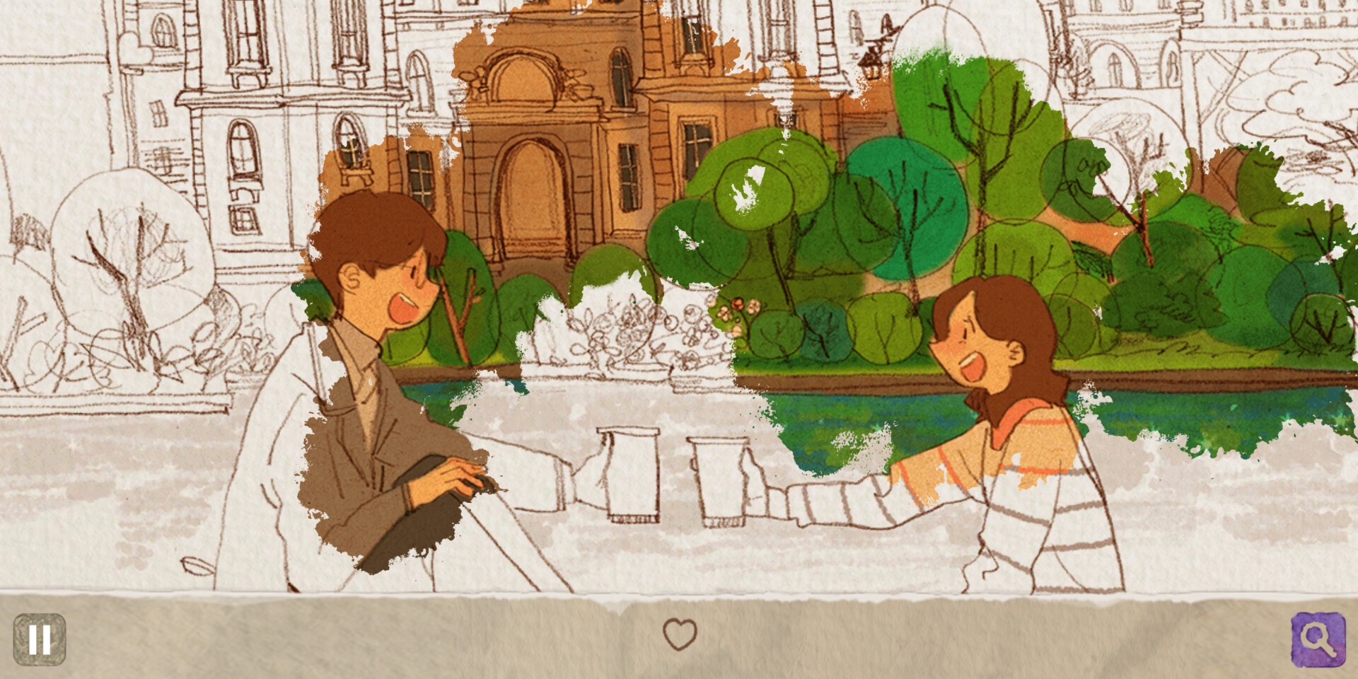 Раскраска с сюжетом Love is... in small things