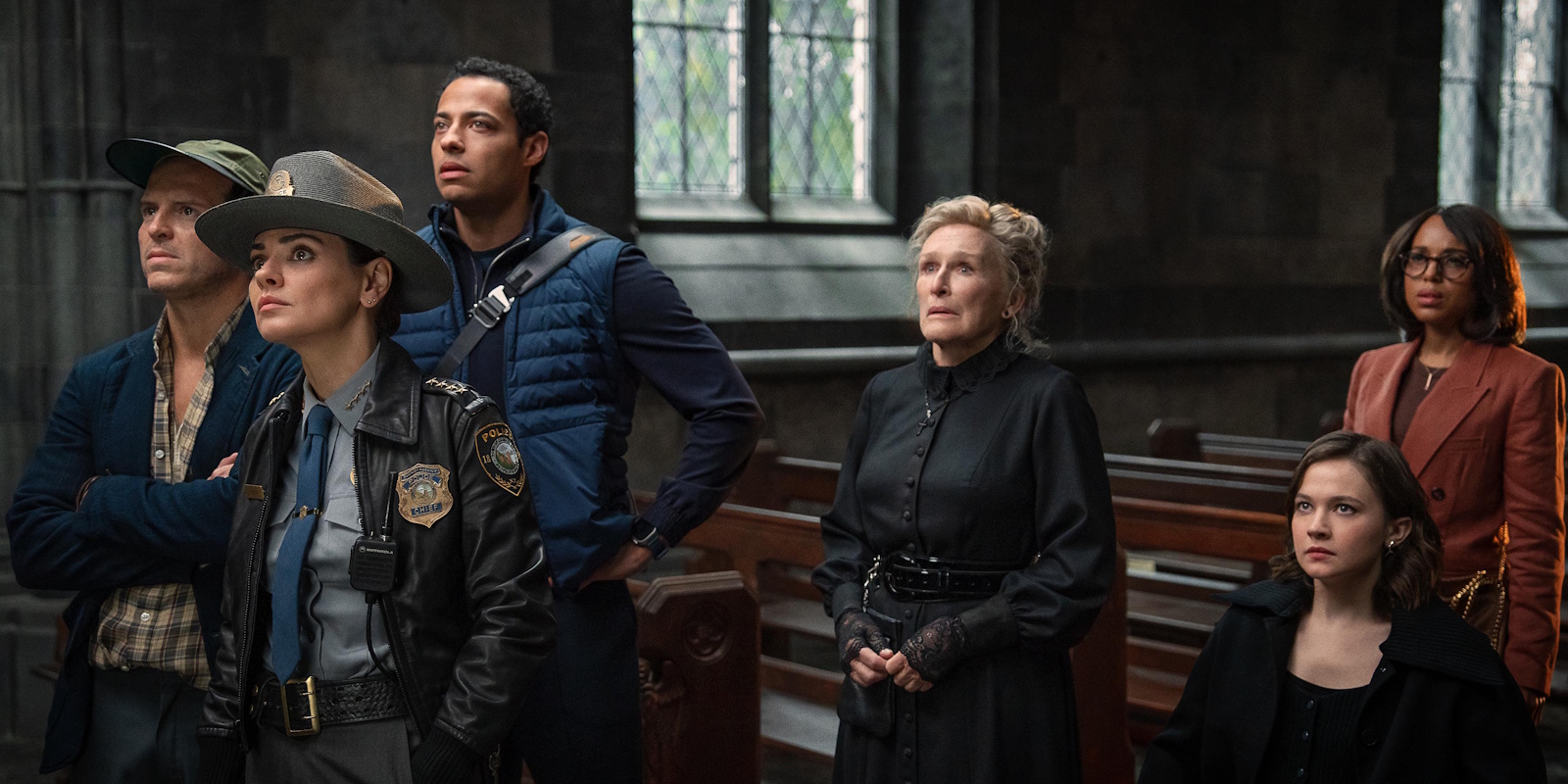 Кадр из фильма «Достать ножи: Воскрешение покойника» Кадр из фильма «Достать ножи: Воскрешение покойника» 2025 года