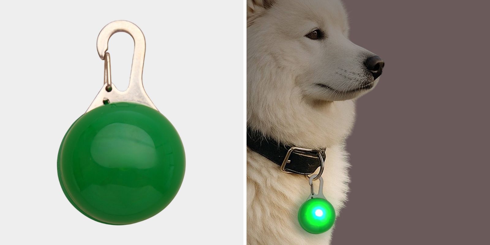 Шар с подсветкой на ошейник