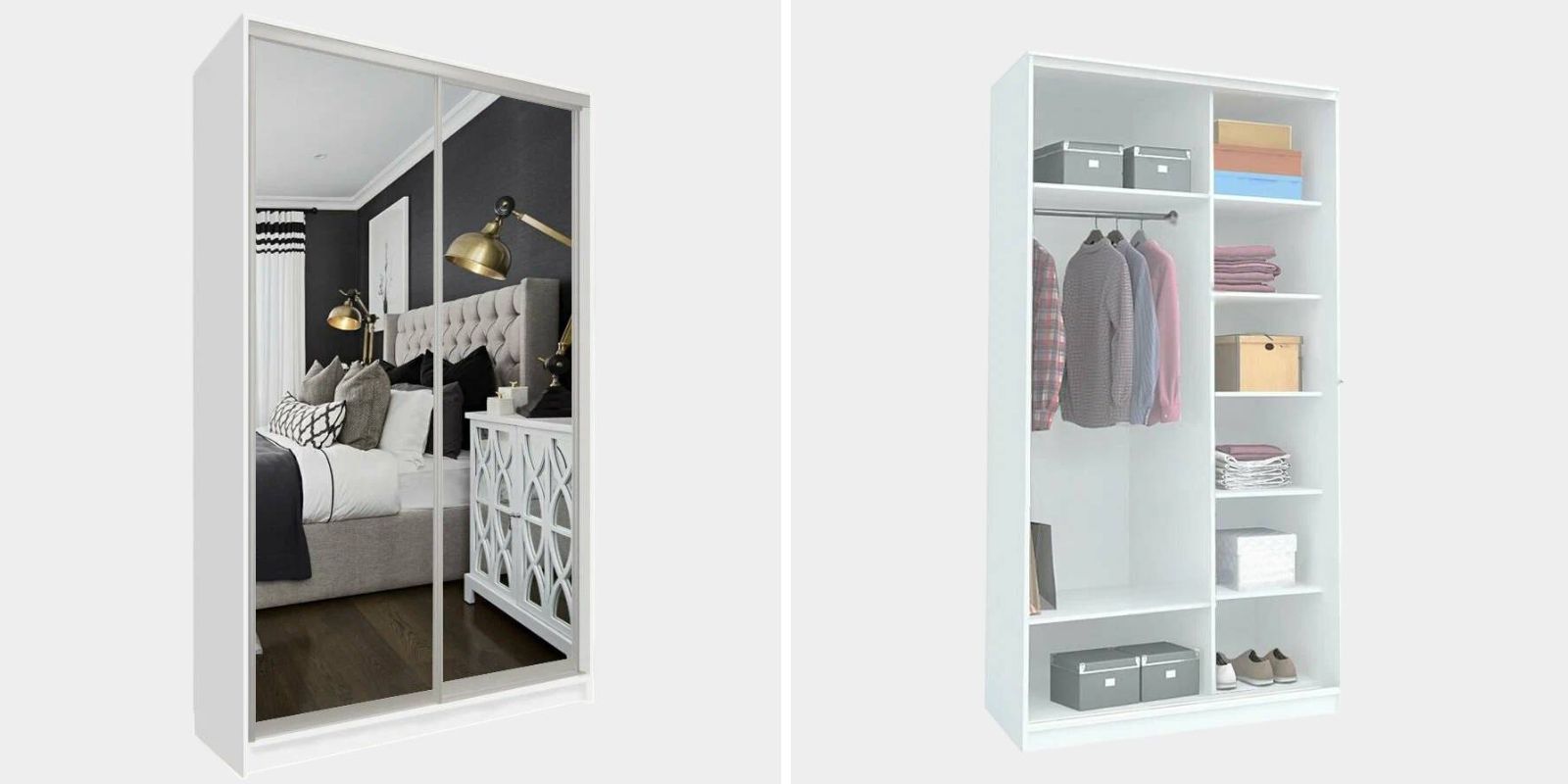 Шкаф-купе с зеркалом