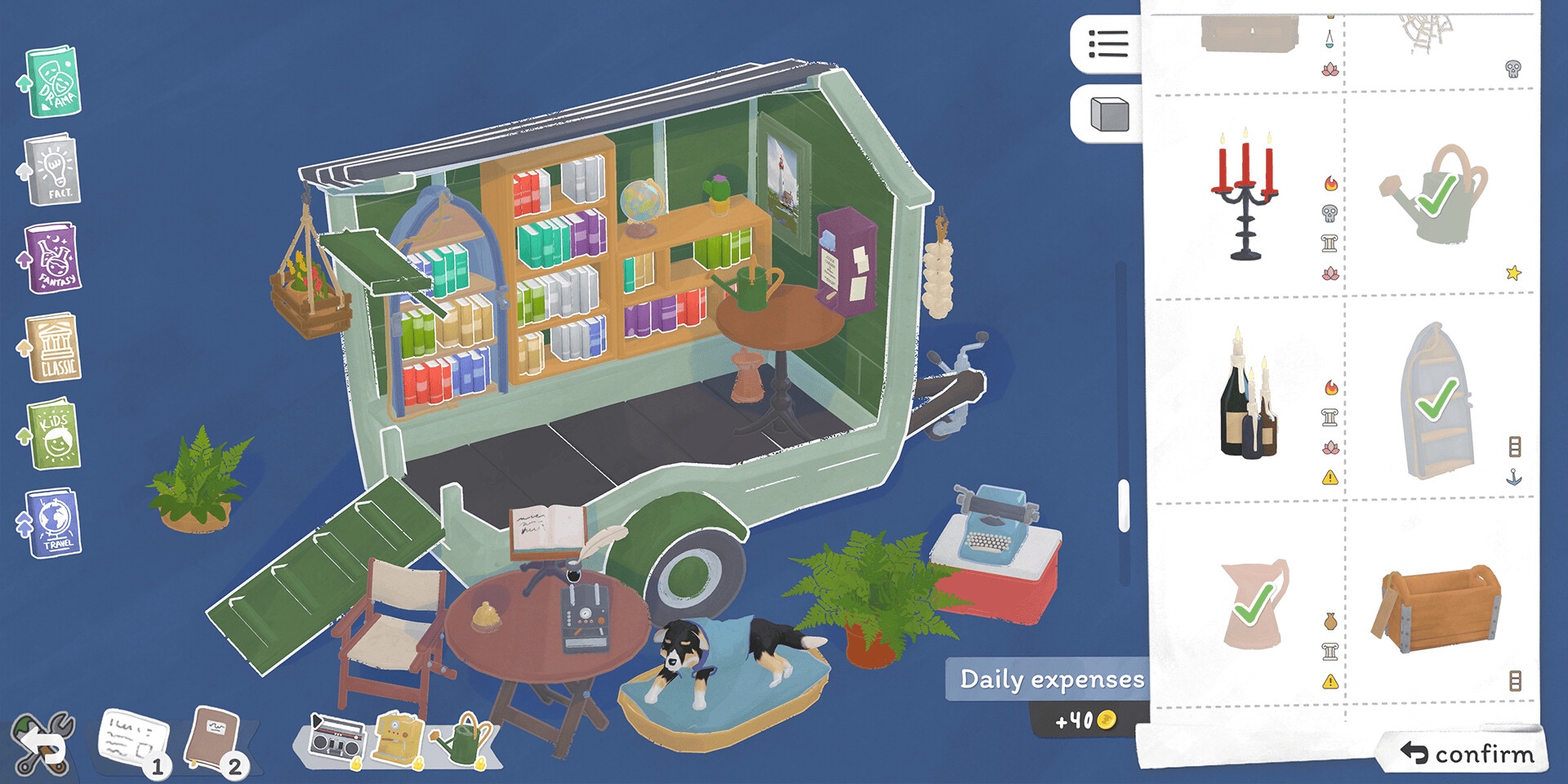 Успокаивающие игры для компьютера: Tiny Bookshop