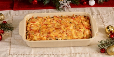 Простое горячее на праздник: курица по-французски с картошкой в духовке