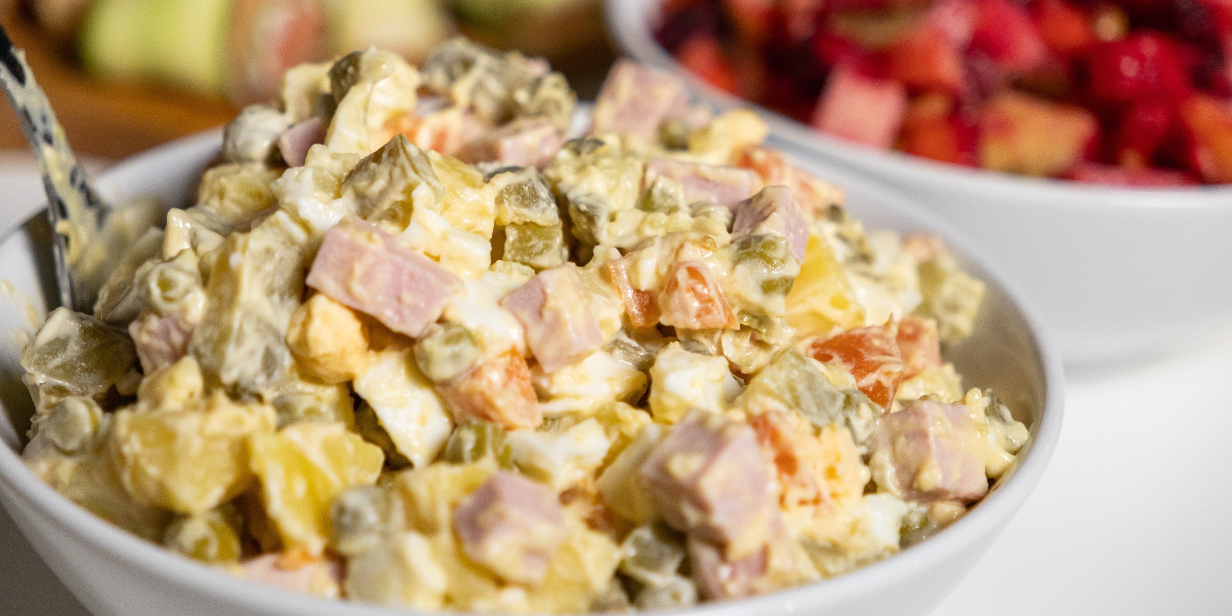 Оливье с ветчиной: рецепт