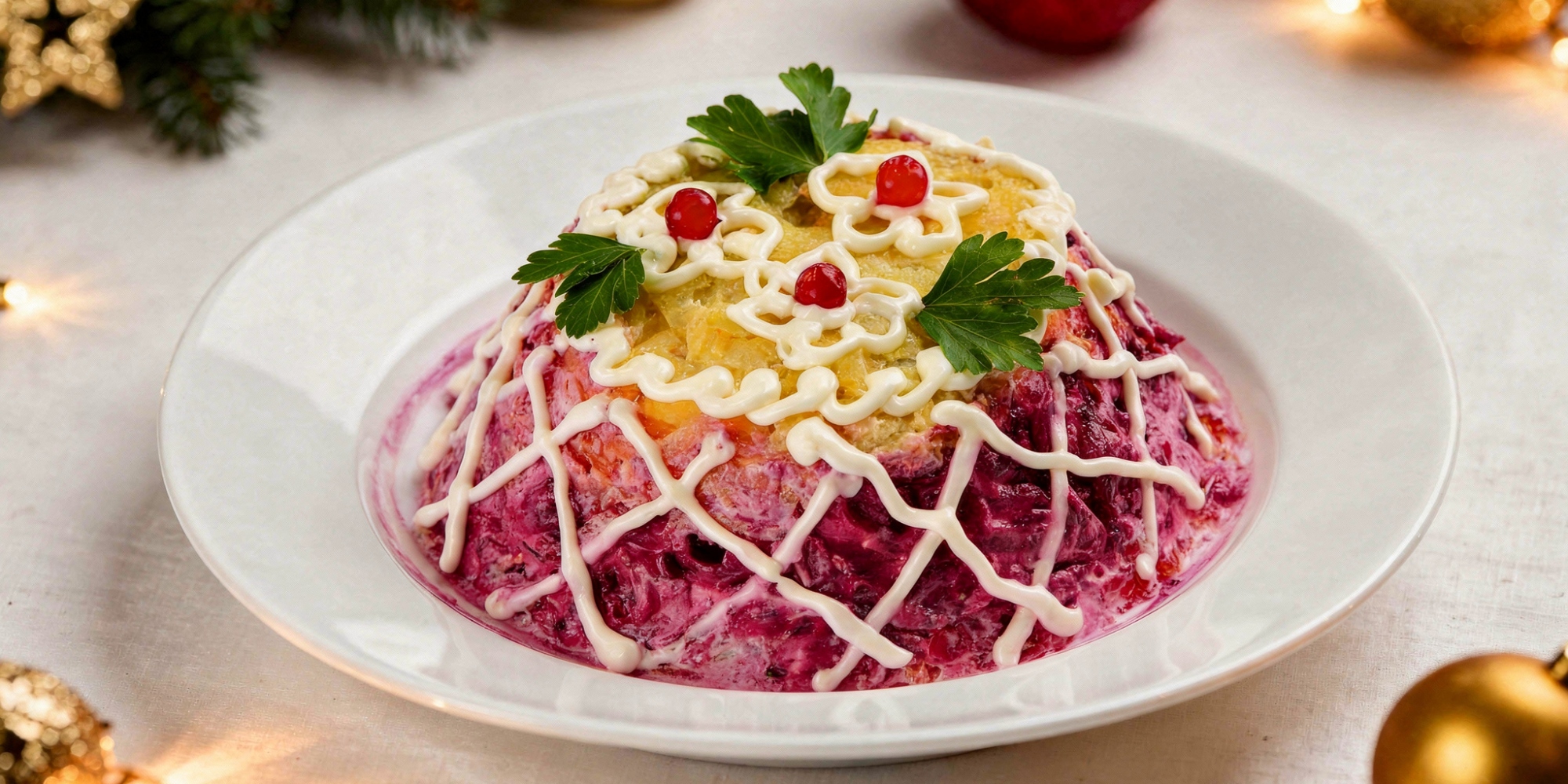 Нарядный салат «Овощной торт» с сухофруктами — необычно и вкусно