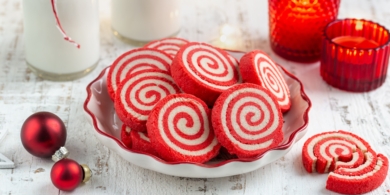 Новогоднее песочное печенье «Леденцы»