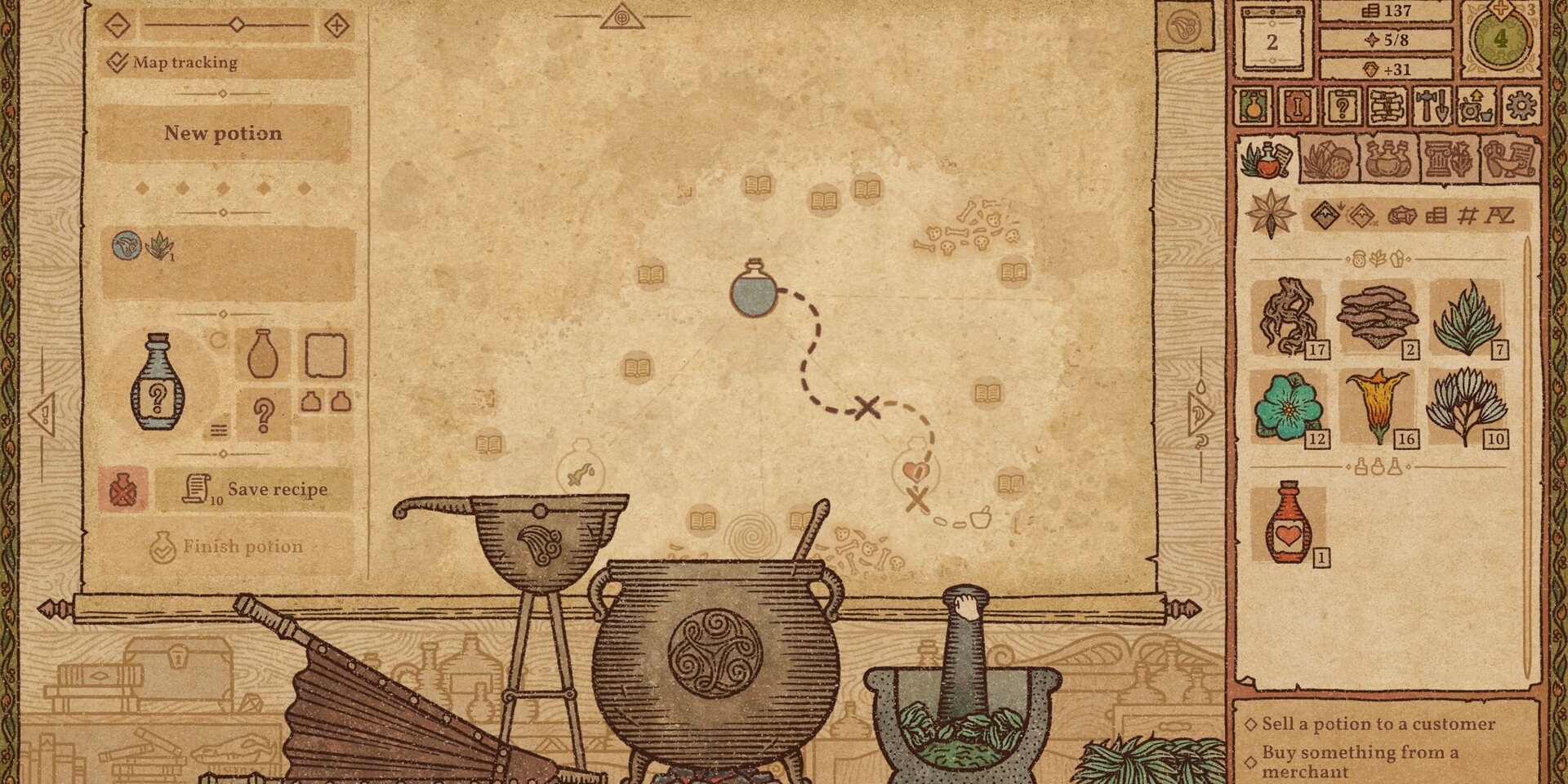 Успокаивающие игры для ПК: Potion Craft