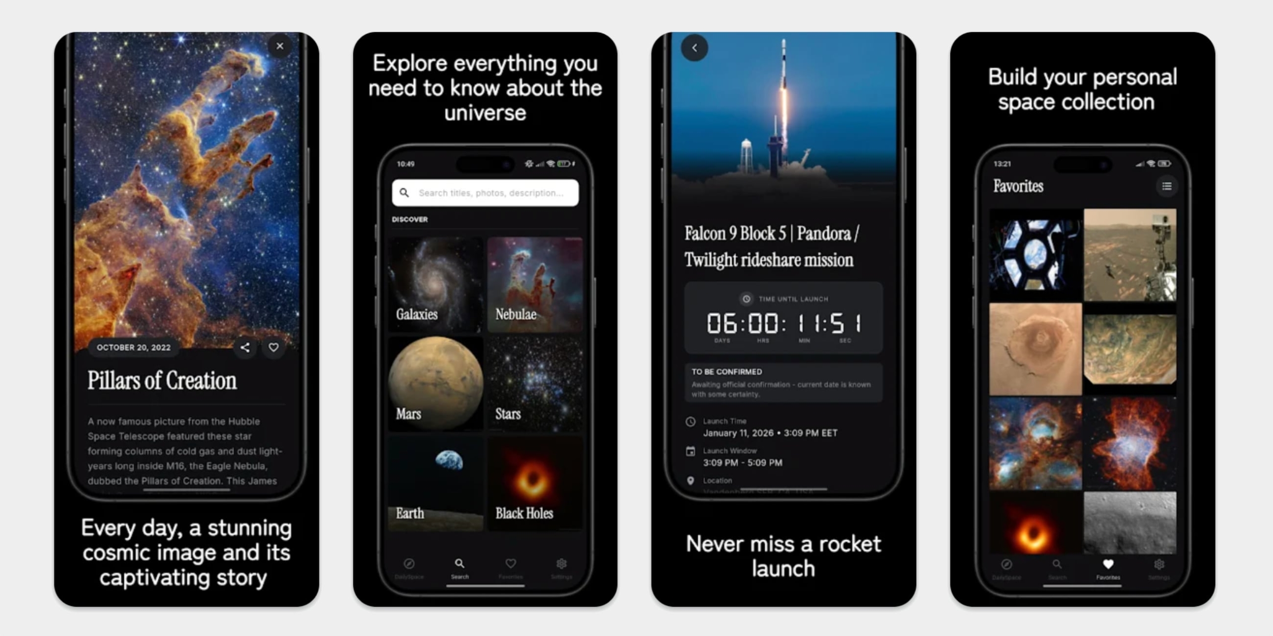 Приложение DailySpace для iOS