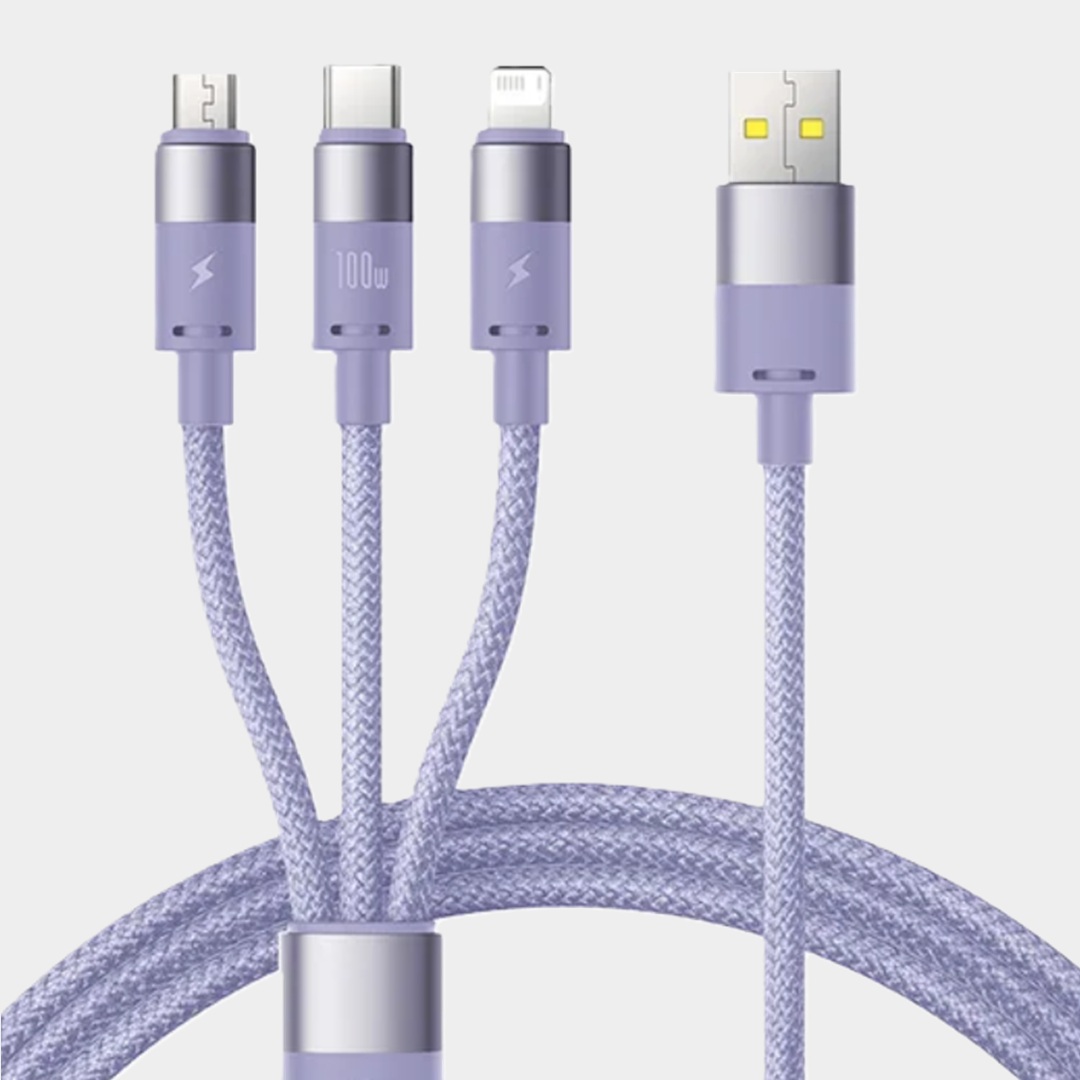 Кабель с тремя коннекторами от Baseus 