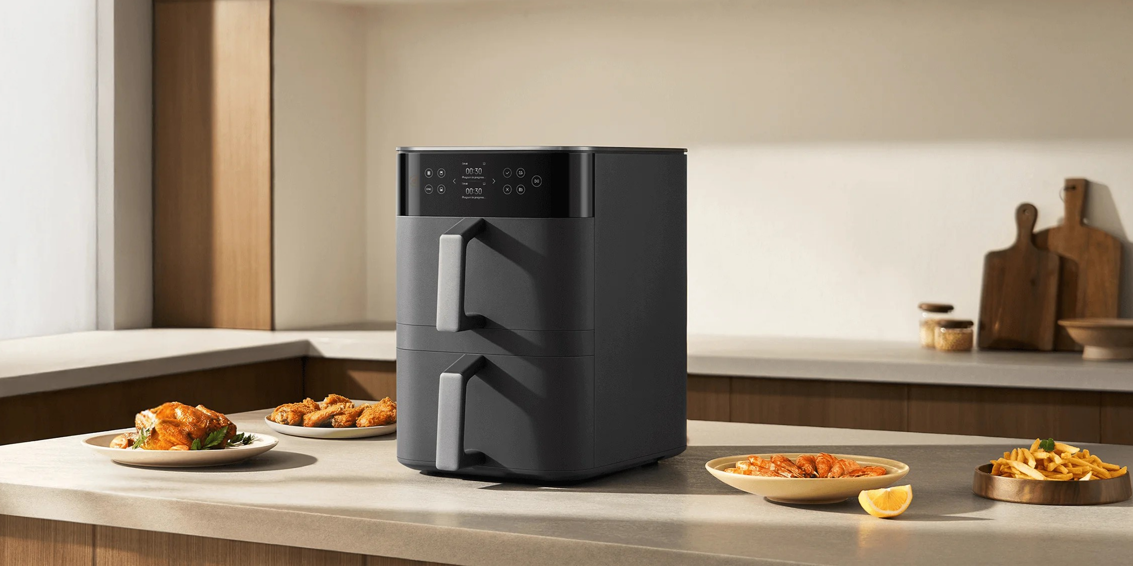 двухэтажный аэрогриль Xiaomi