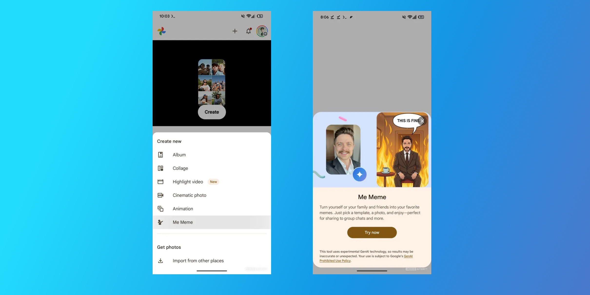 В &laquo;Google Фото&raquo; появился ИИ-генератор мемов с самим&nbsp;собой