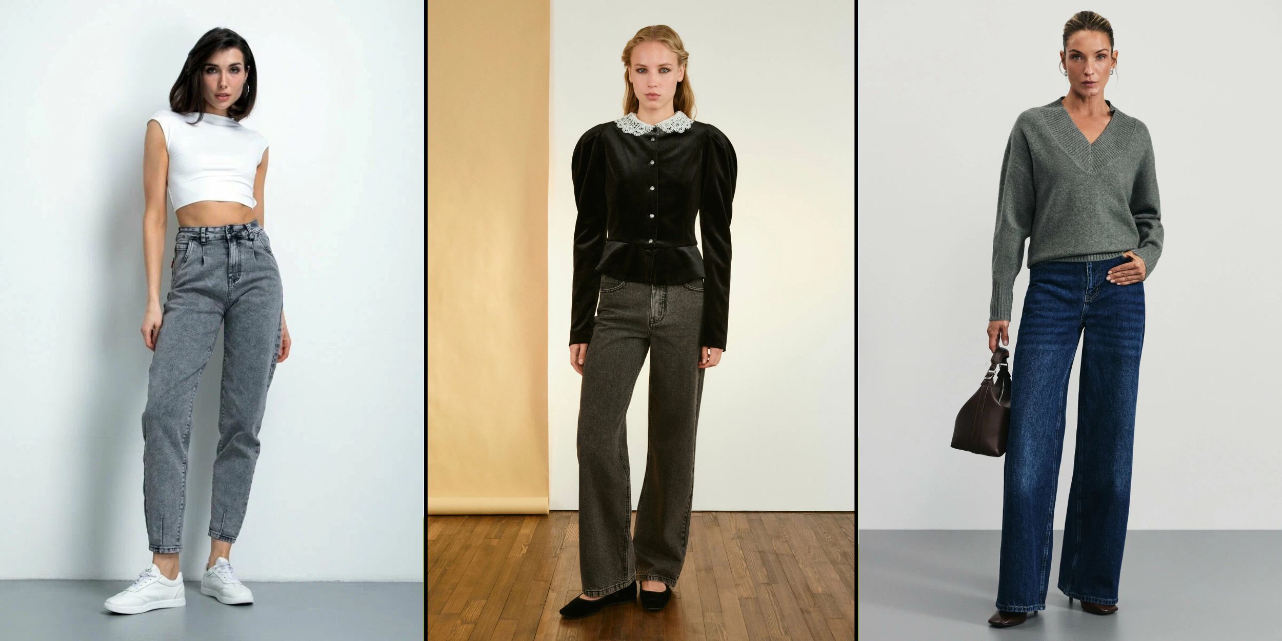 9 очень разных, но одинаково удобных пар джинсов с высокой посадкой