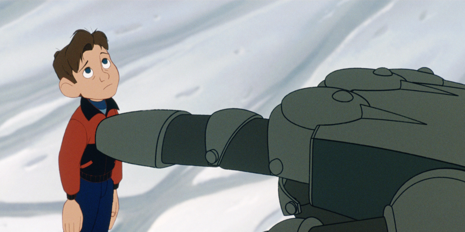 Кадр из мультфильма «Стальной гигант» Кадр из мультфильма «Стальной гигант» 1999 года