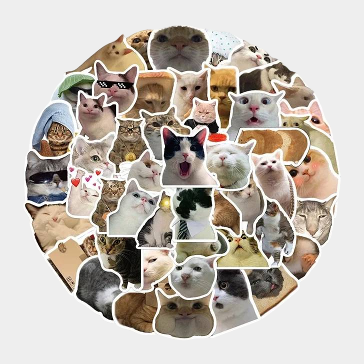 Стикеры с мемными котами
