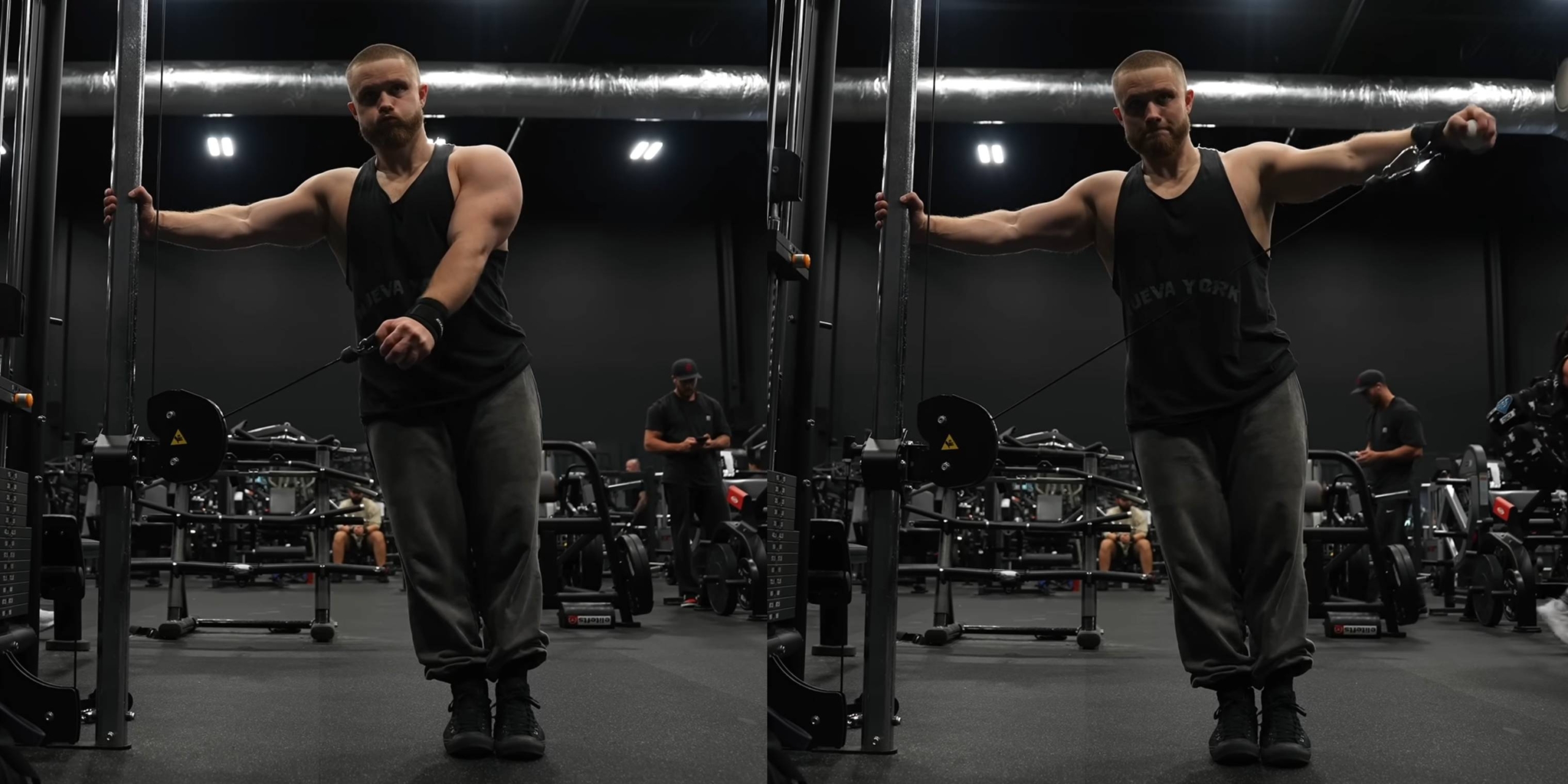 Отведение руки на блоке