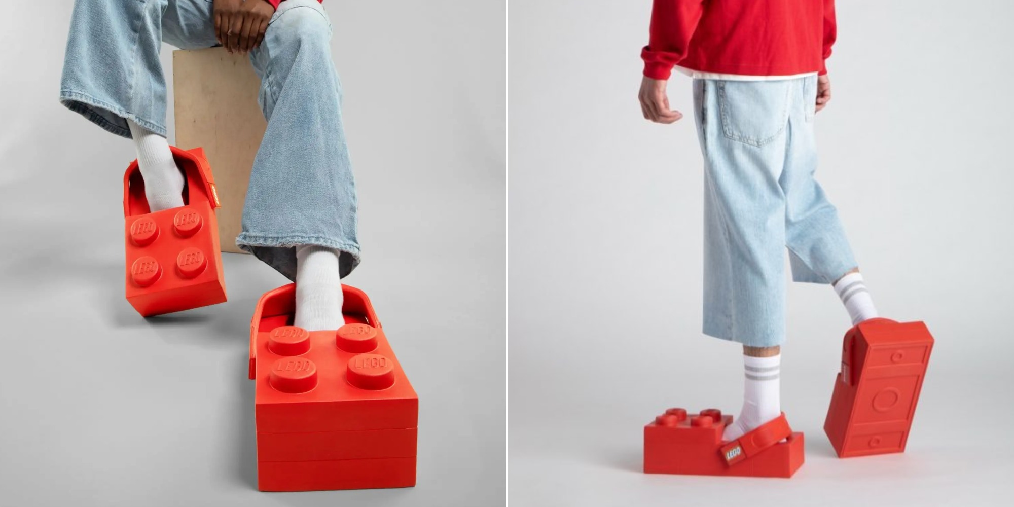 Crocs показала квадратную обувь в стиле конструктора Lego — собирать её не надо