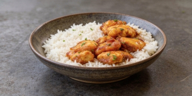 Куриное филе в кляре, запечённое в кисло-сладком соусе