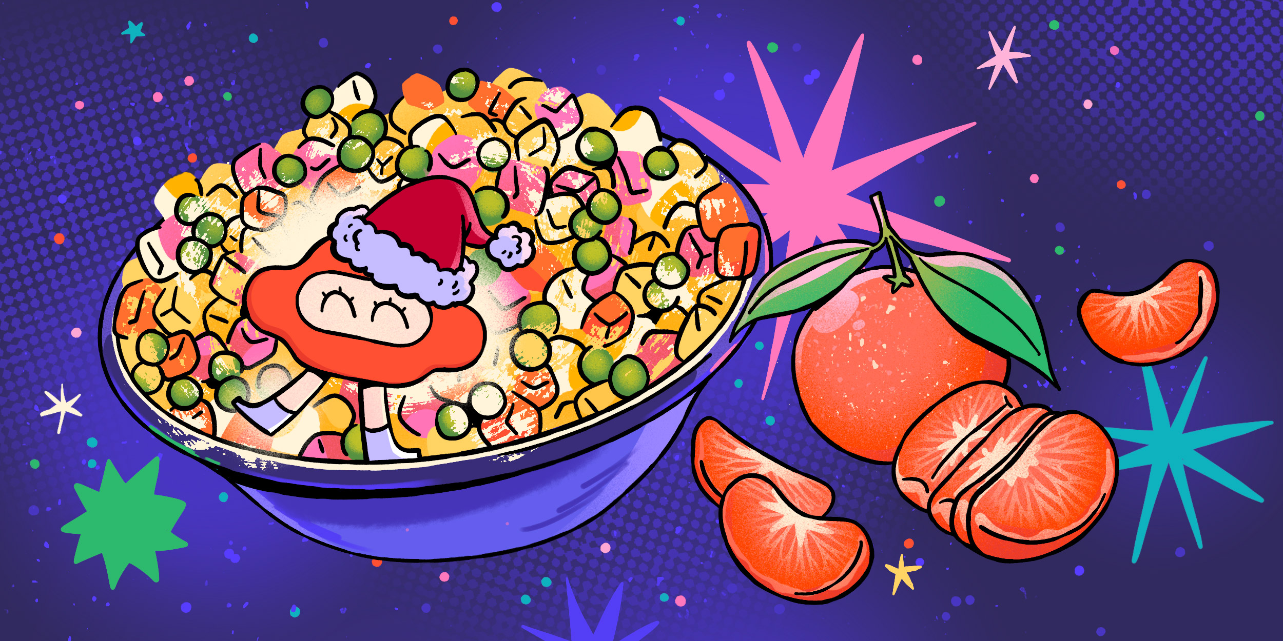 Оливье, мандарины и салют: как появились главные символы Нового года