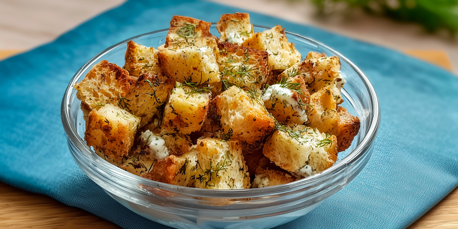 Как сделать сухарики со сметаной и зеленью в духовке