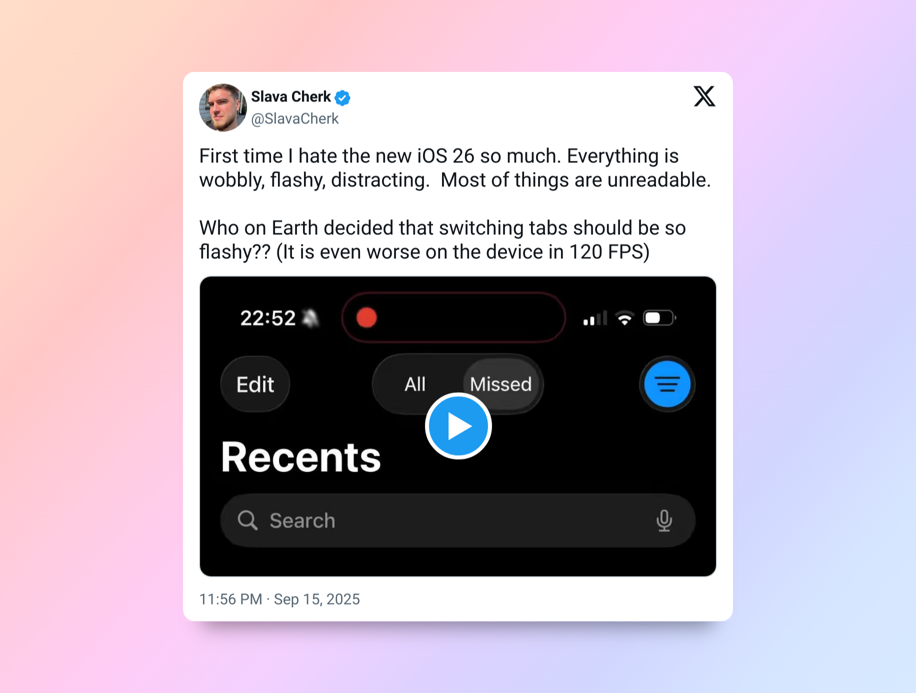&laquo;Жидкое стекло&raquo; не зашло: пользователи iPhone игнорируют iOS 26 и остаются на iOS&nbsp;18