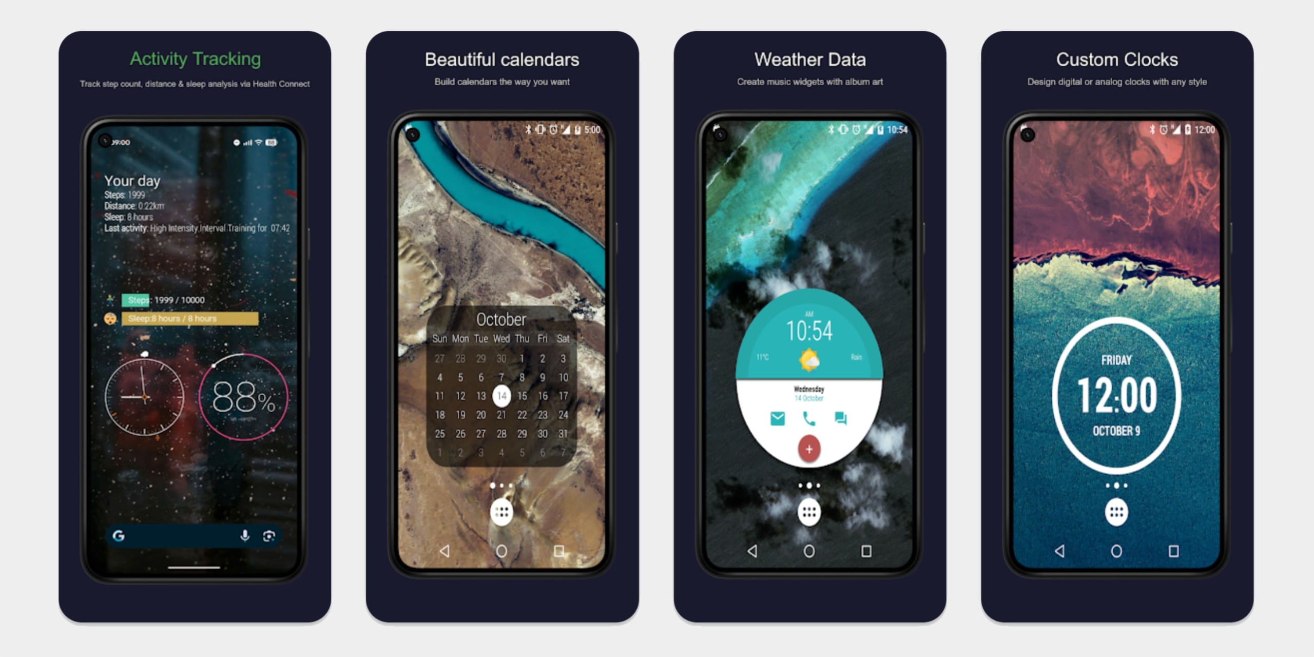 Виджеты на рабочий стол андроид: KWGT