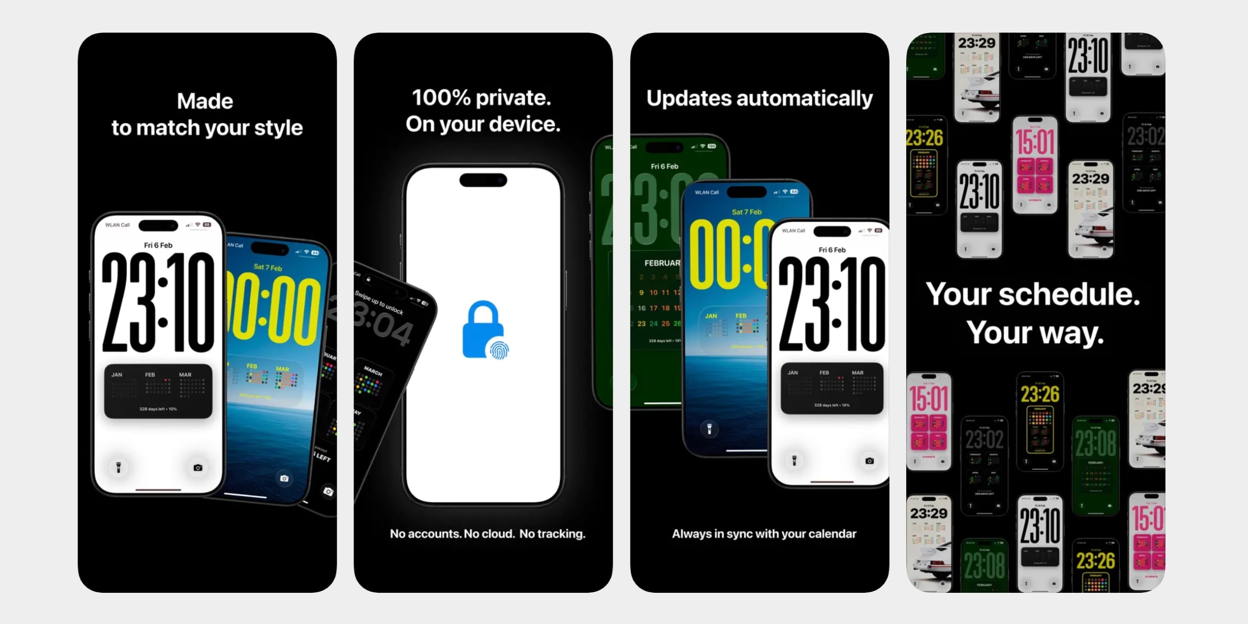 Приложение Calendarly для iOS