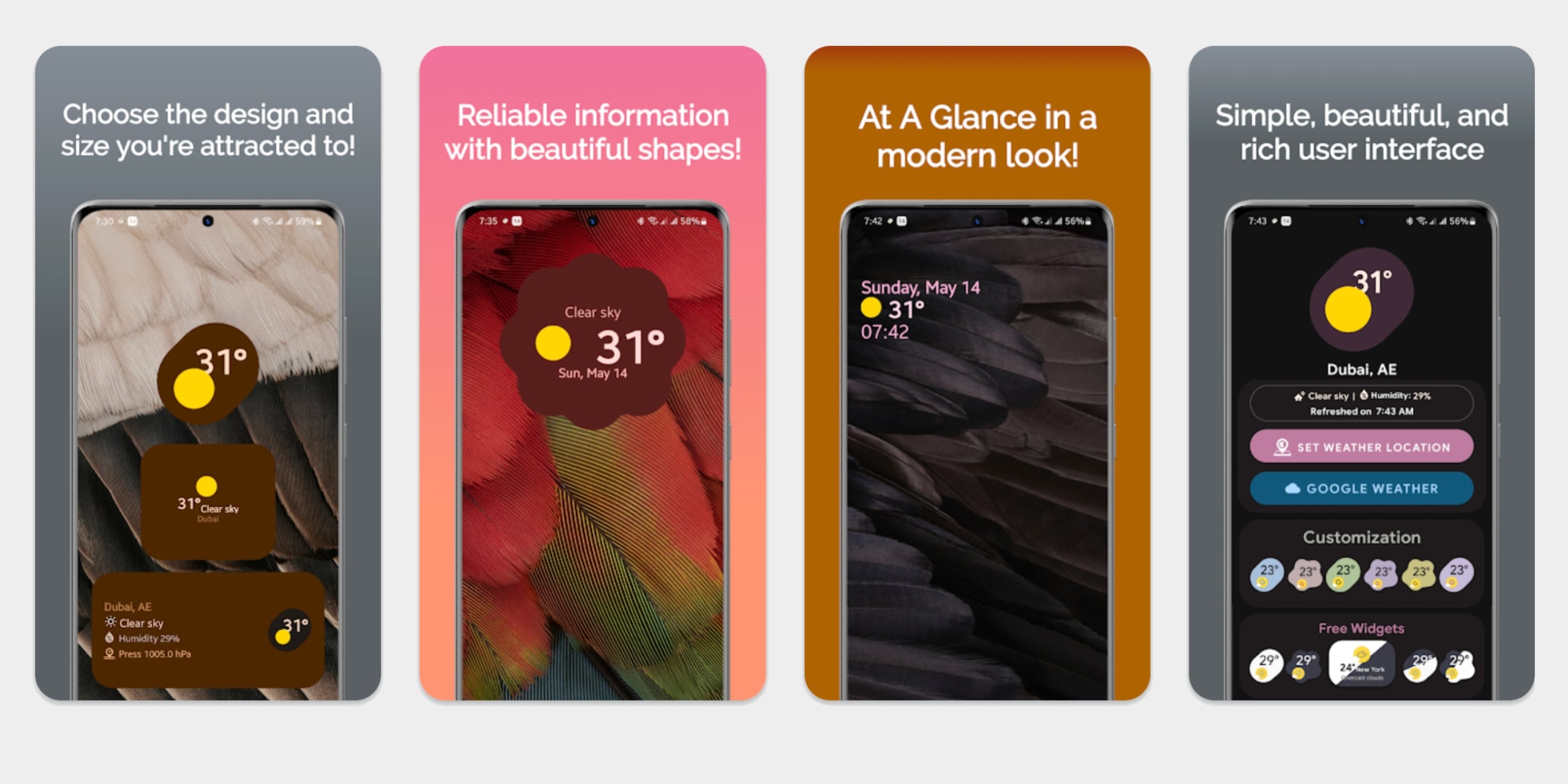 Pixel Weather Widget