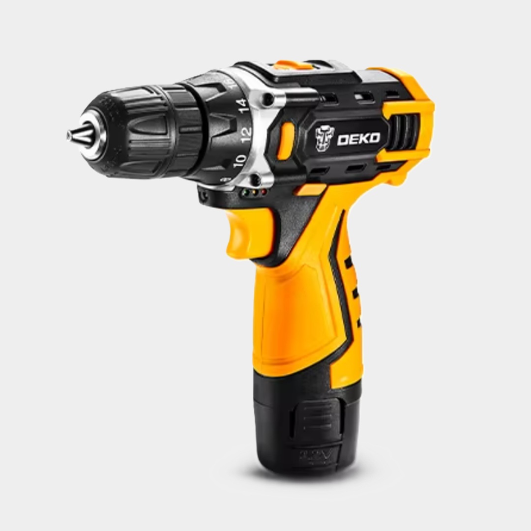 2. Беспроводная дрель-шуруповёрт от Deko 
