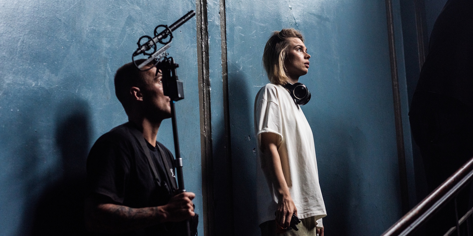 Кадр со съёмок фильма «Сводишь с ума» для интервью с Дарьей Лебедевой