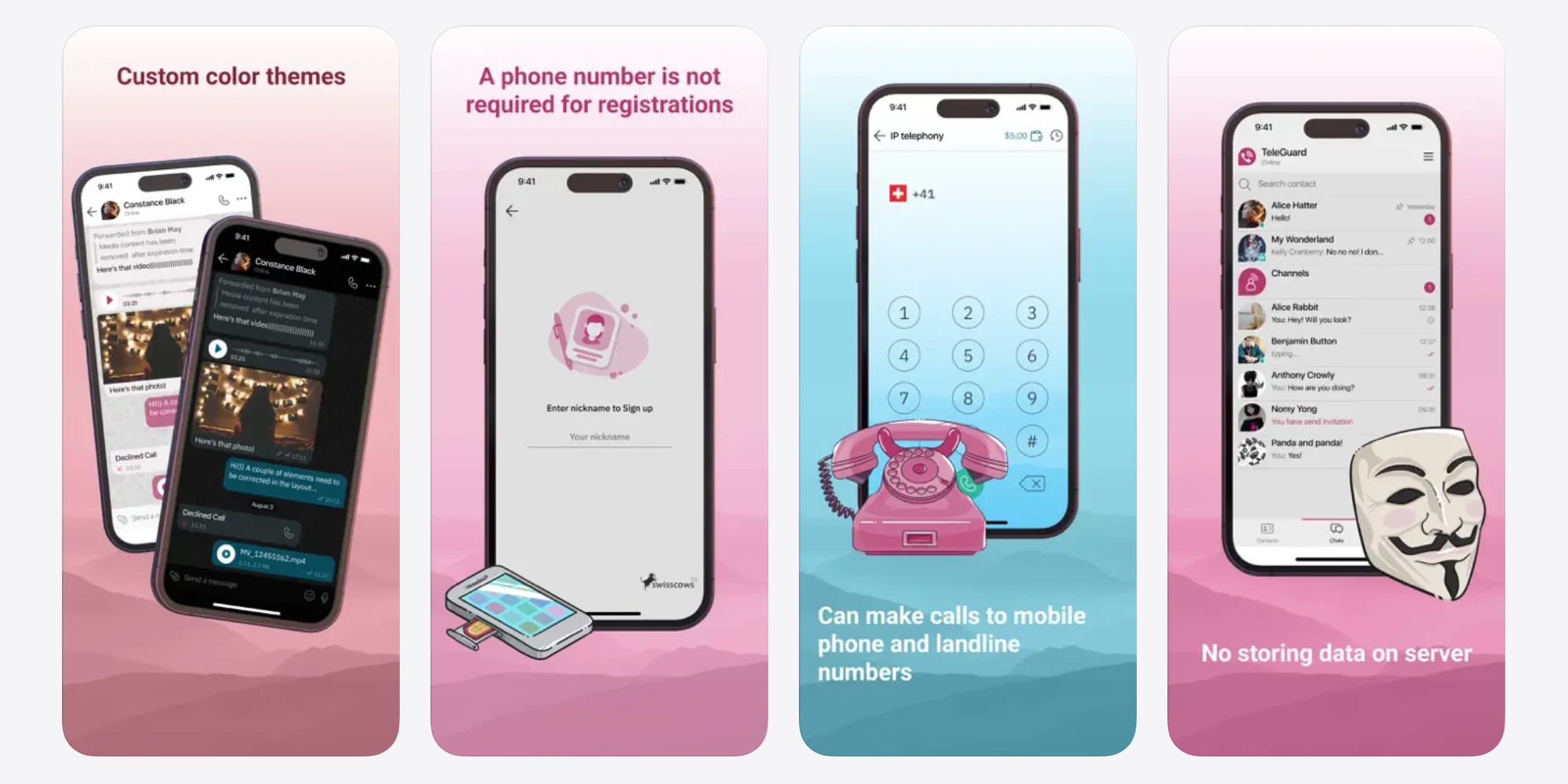 Аналоги Telegram: TeleGuard