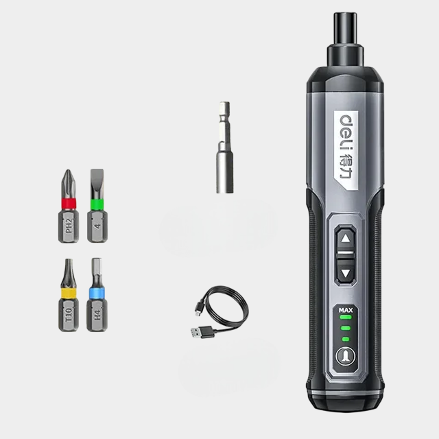 3. Электроотвёртка с базовой оснасткой