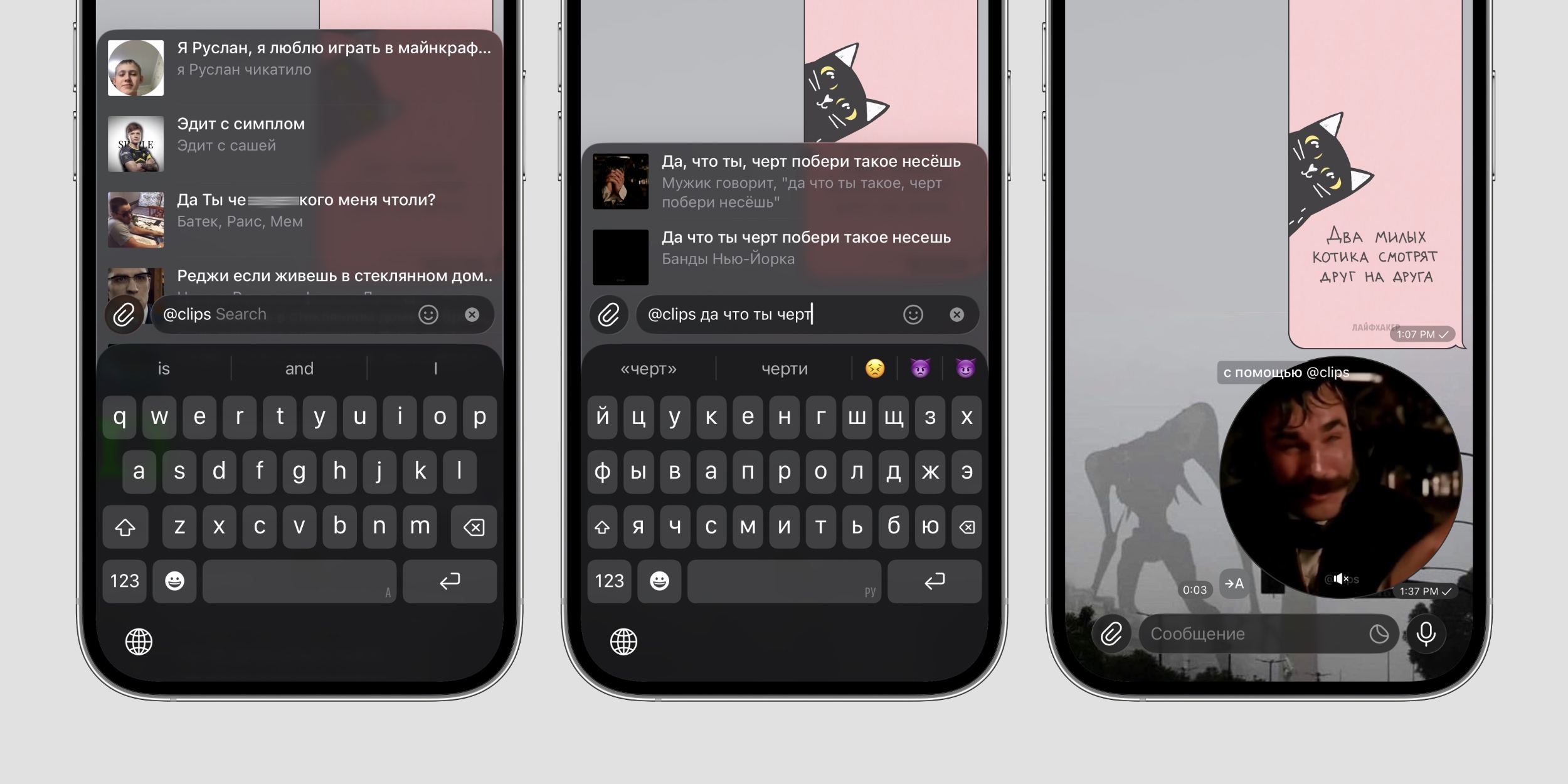 Бот, который отправляет видеомемы в виде кружочков Telegram