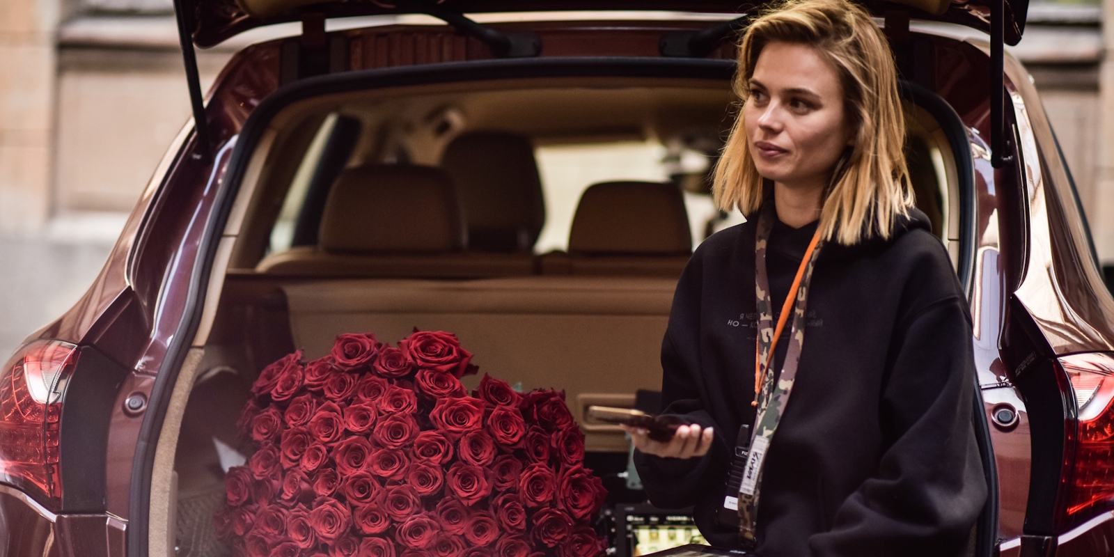 Кадр со съёмок фильма «Сводишь с ума» для интервью с Дарьей Лебедевой