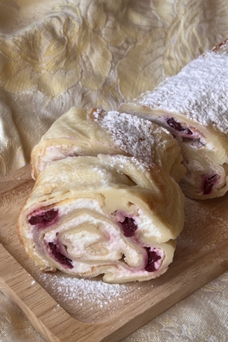 Финский блин с вишнёвой начинкой: пошаговый рецепт с фото