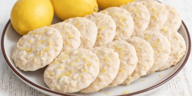 Лимонное печенье из трёх ингредиентов без выпечки