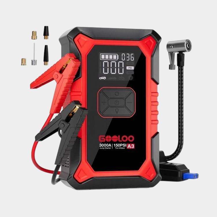 Автомобильный бустер с компрессором от Gooloo