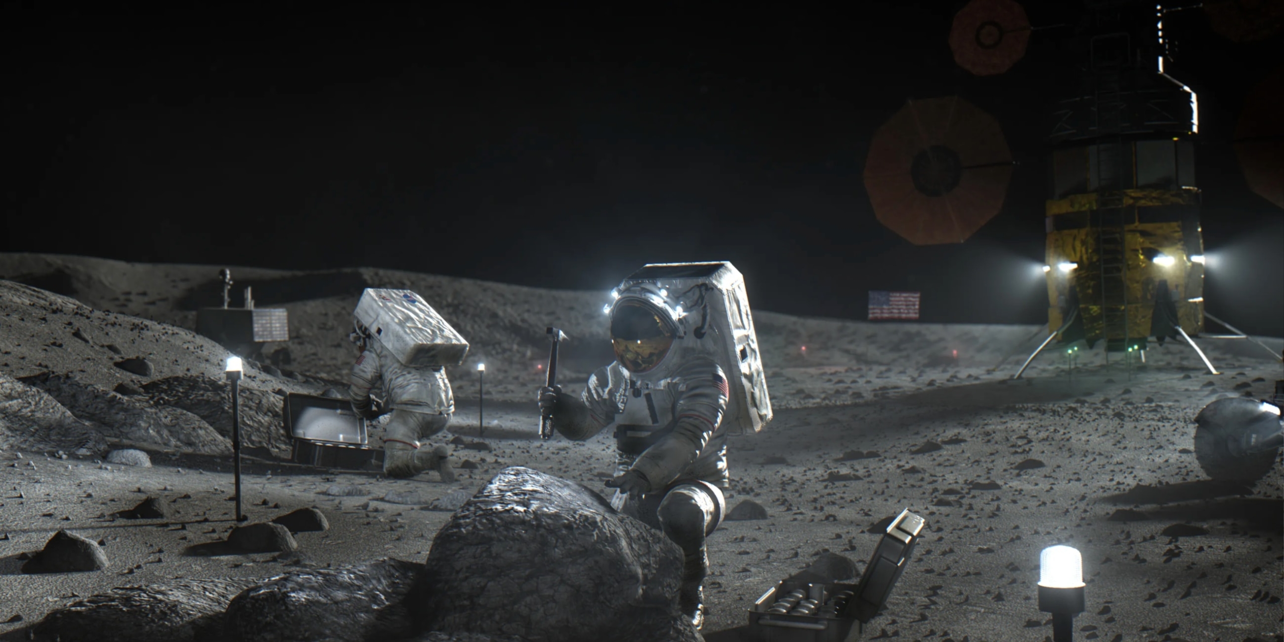 Артемида II: Астронавты на Луне