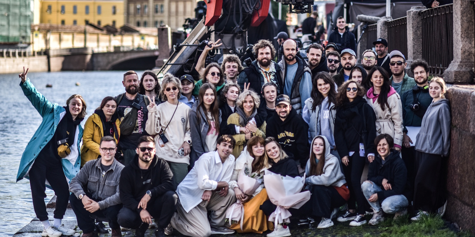 Кадр со съёмок фильма «Сводишь с ума» для интервью с Дарьей Лебедевой